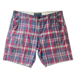 American Eagle Men’s Plaid Shorts 36 Classic Fit Preppy Casual